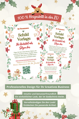 Weihnachts Schild Vorlage