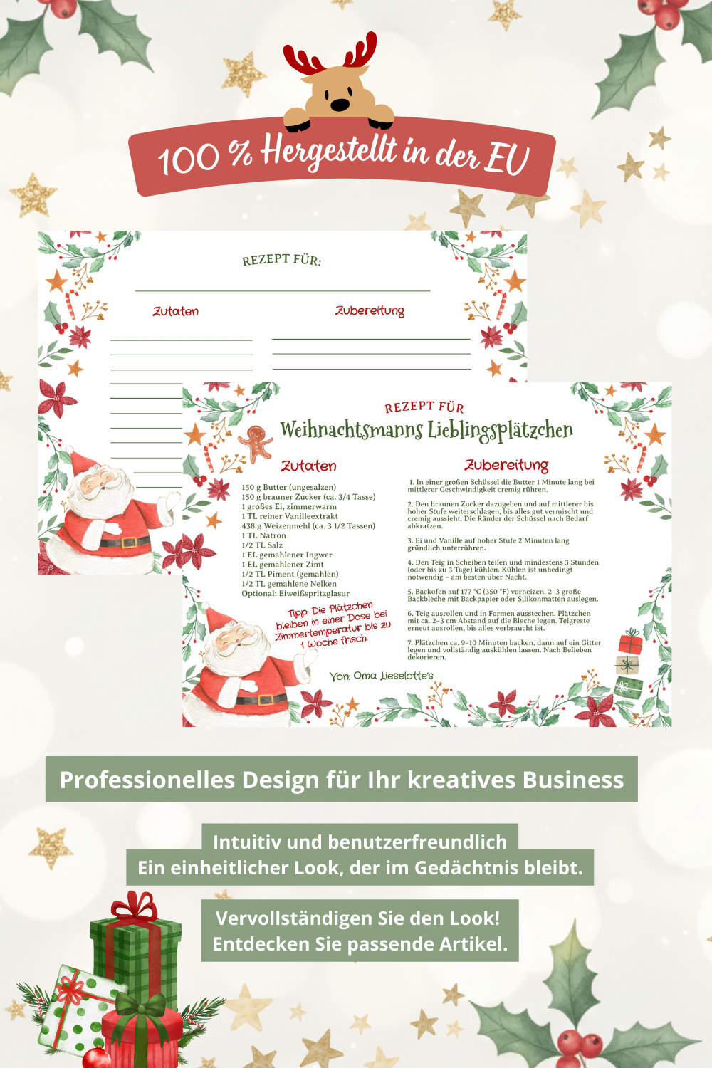 Rezeptkarten Vorlage