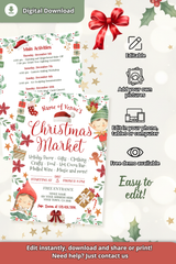 Editable Christmas Market Flyer Template