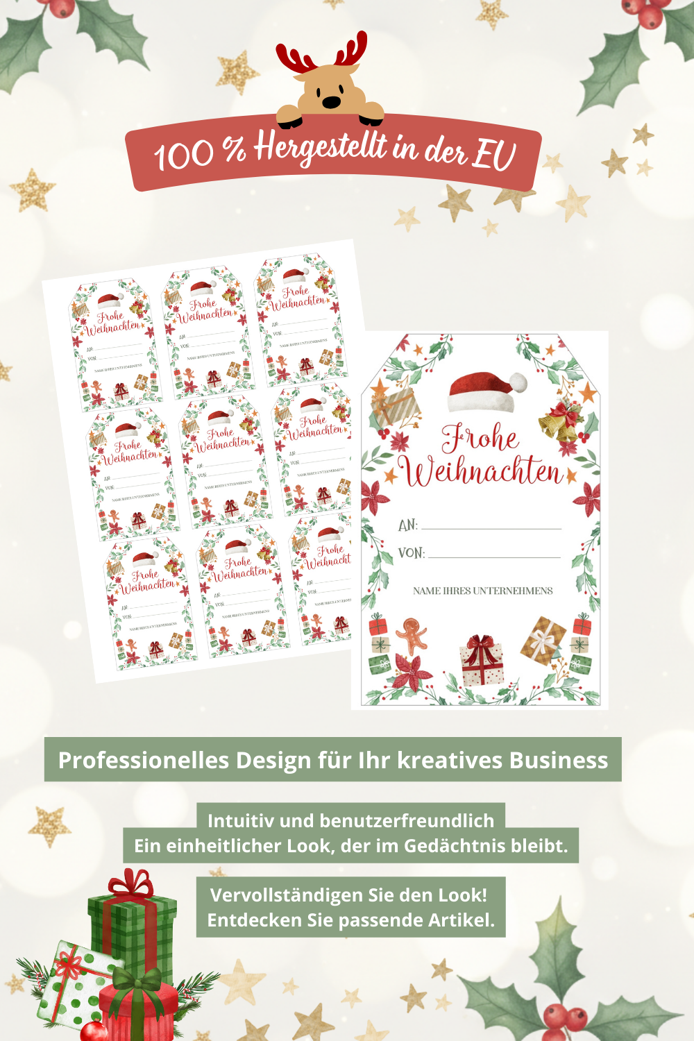 Geschenkanhänger Vorlage