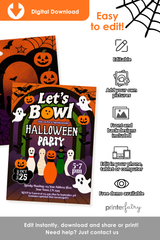 Halloween Bowling Party Invitation