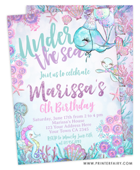 Under The Sea Birthday Invitation