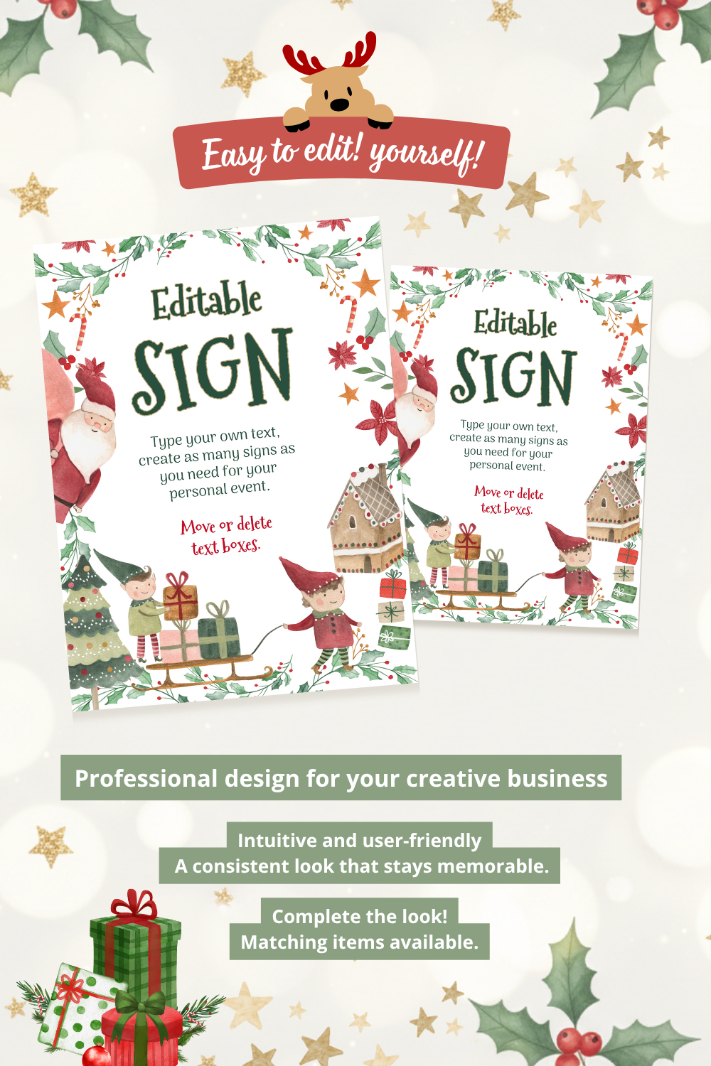 Editable Sign Template