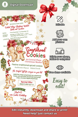 Christmas Market Flyer Template for Bakery