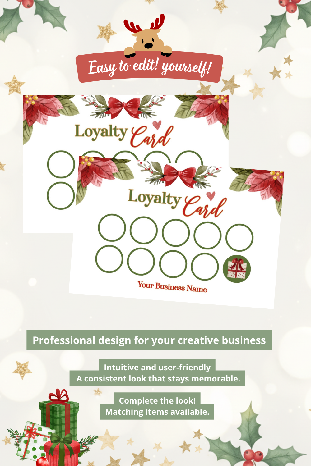 Loyalty Card / Reward Punch Card Template