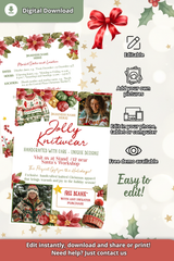 Christmas Market Flyer Template for Knitwear