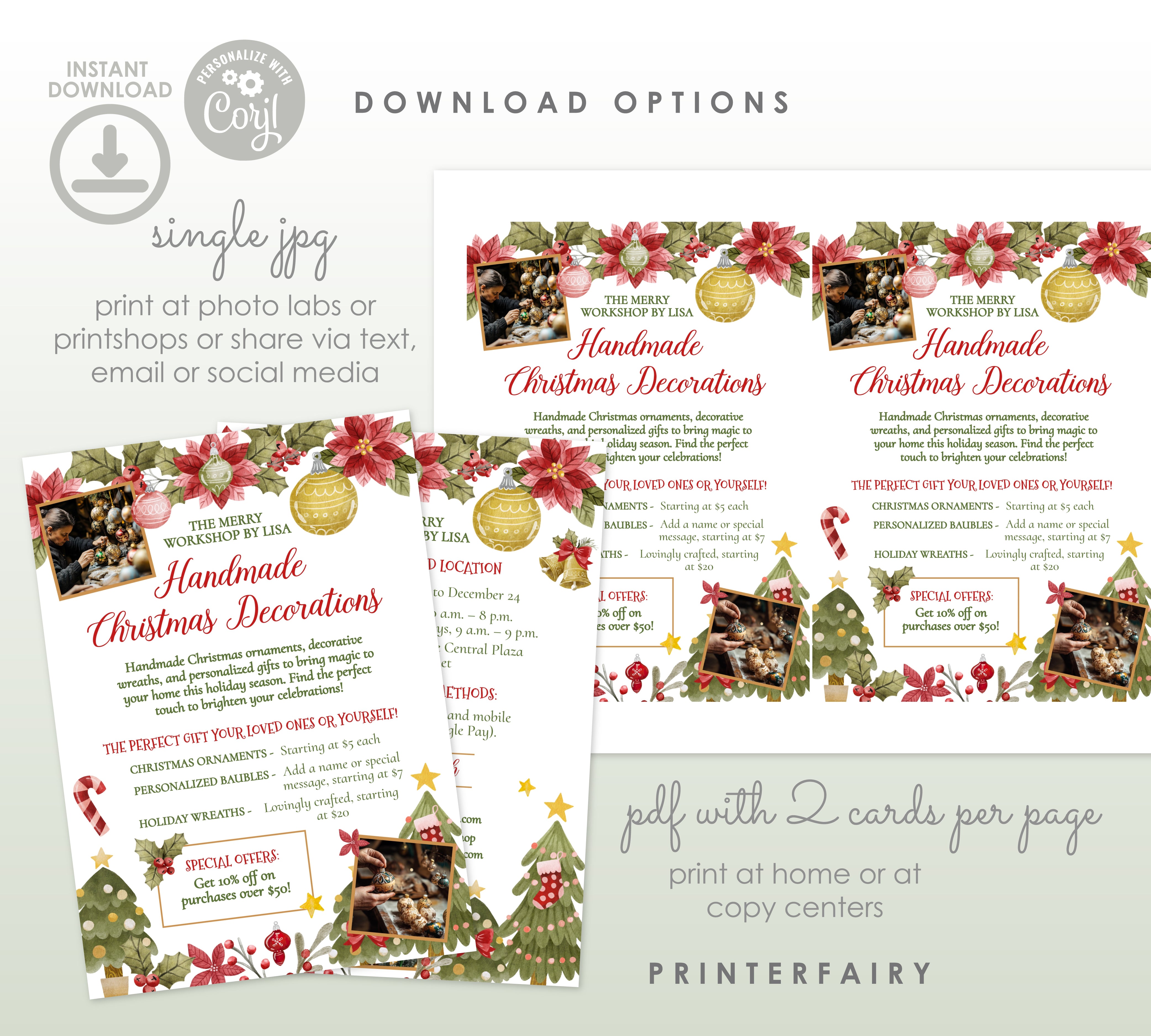 Christmas Market Flyer Template