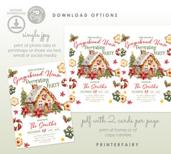 Gingerbread Decorating Party Invitation