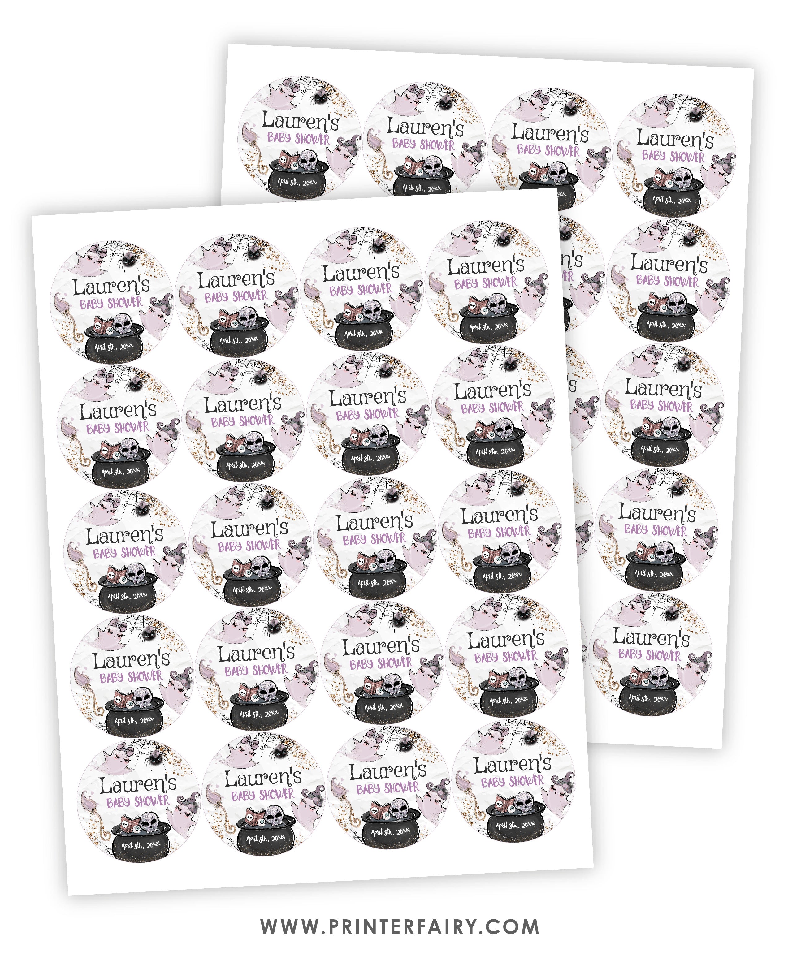 Halloween Baby Shower Toppers