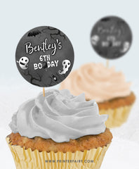 Halloween Birthday Party Toppers