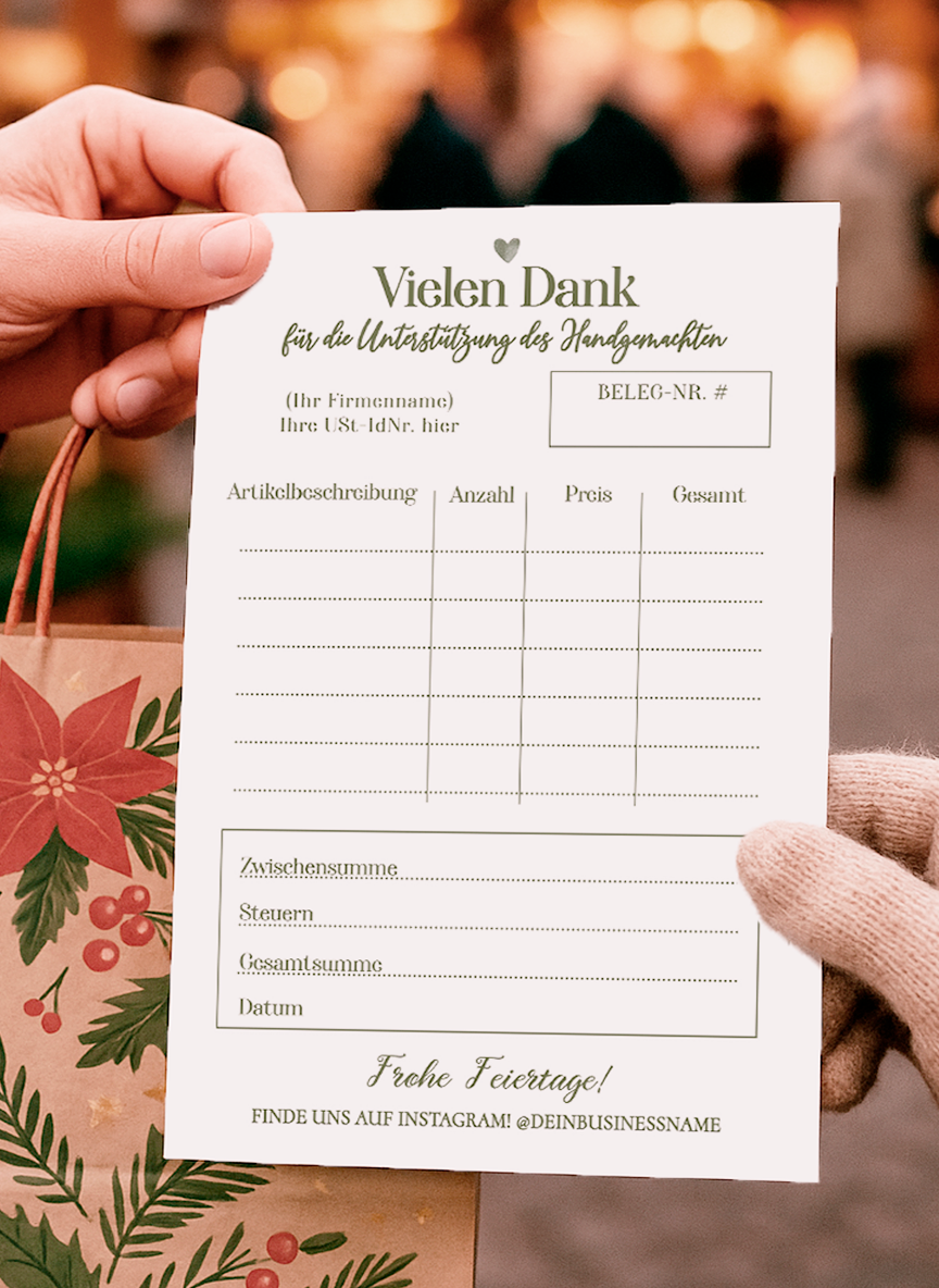 Quittung Vorlage Editierbar