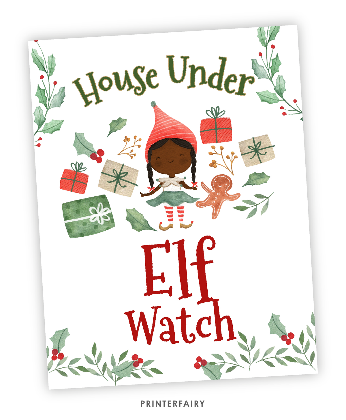 Christmas Elf Surveillance Notice