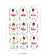 Elf Christmas Favor Tags