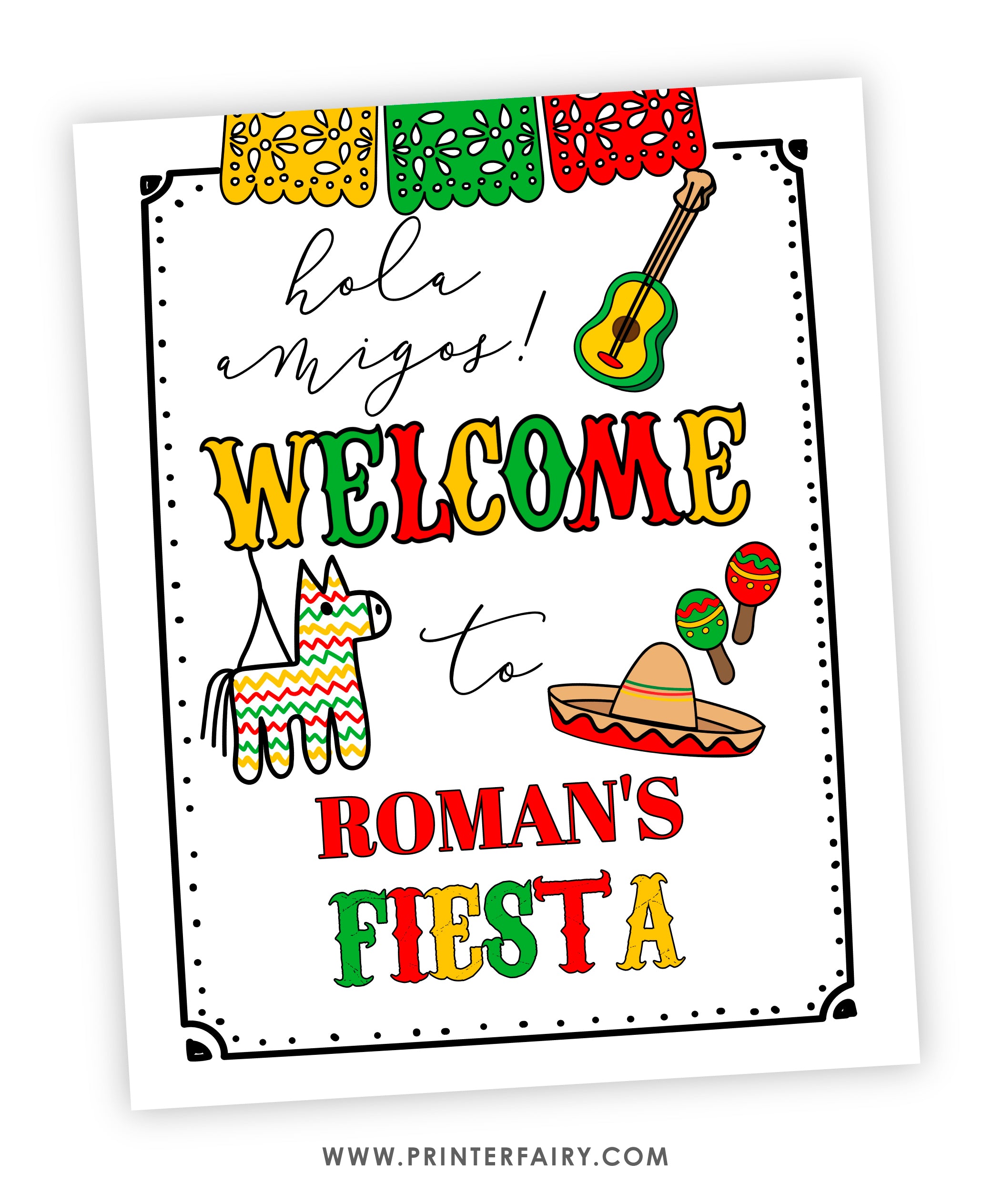 Fiesta Welcome Sign