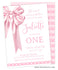 Coquette First Birthday Party Invitation