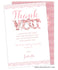 Coquette Party Thank You Card