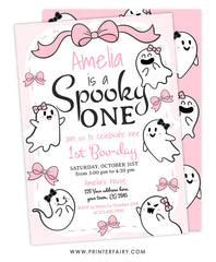 Coquette Ghost Spooky One Invitation