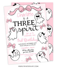 Coquette Ghost Three Spirit Invitation