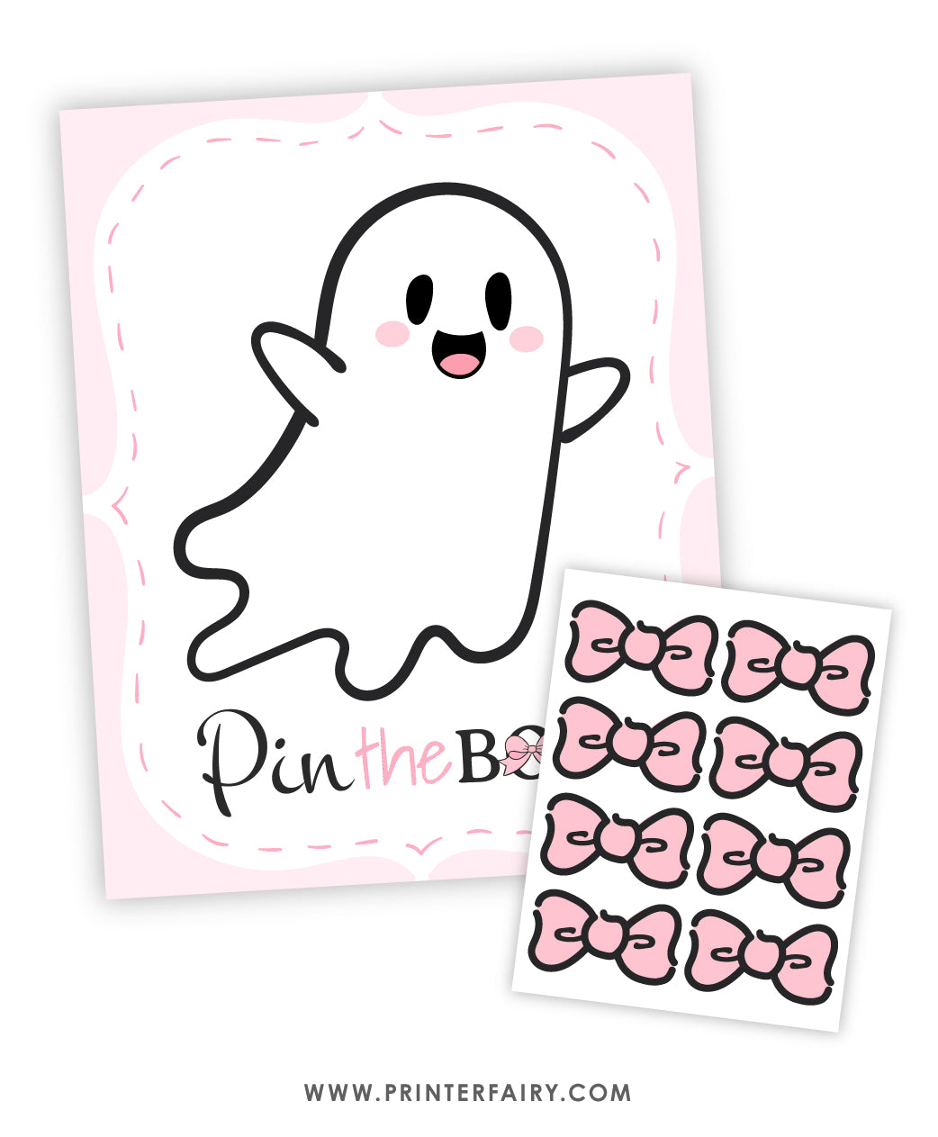Coquette Ghost Pin the Tail Game