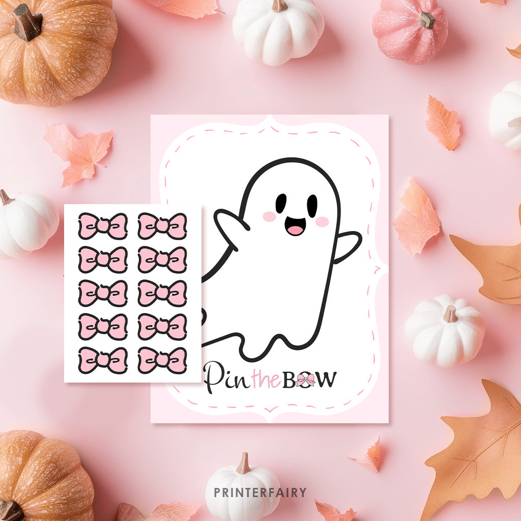 Coquette Ghost Pin the Tail Game