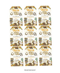 Cowgirl Favor Tags