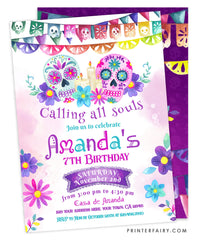 Day of the Dead Birthday Invitation