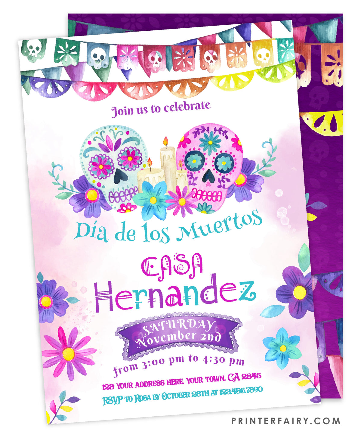 Day of the Dead Party Invitation