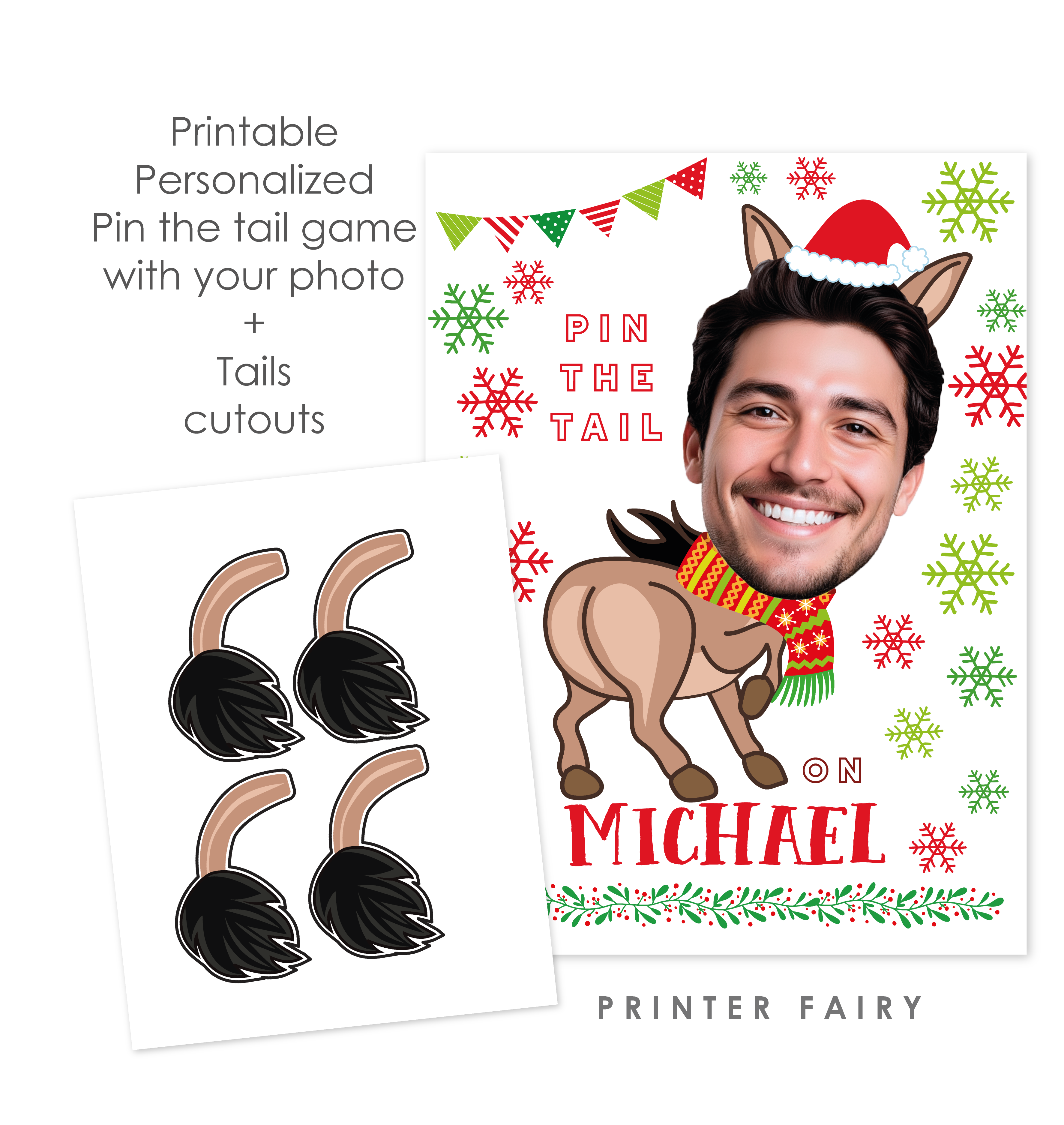 Christmas Pin The Tail On The Donkey