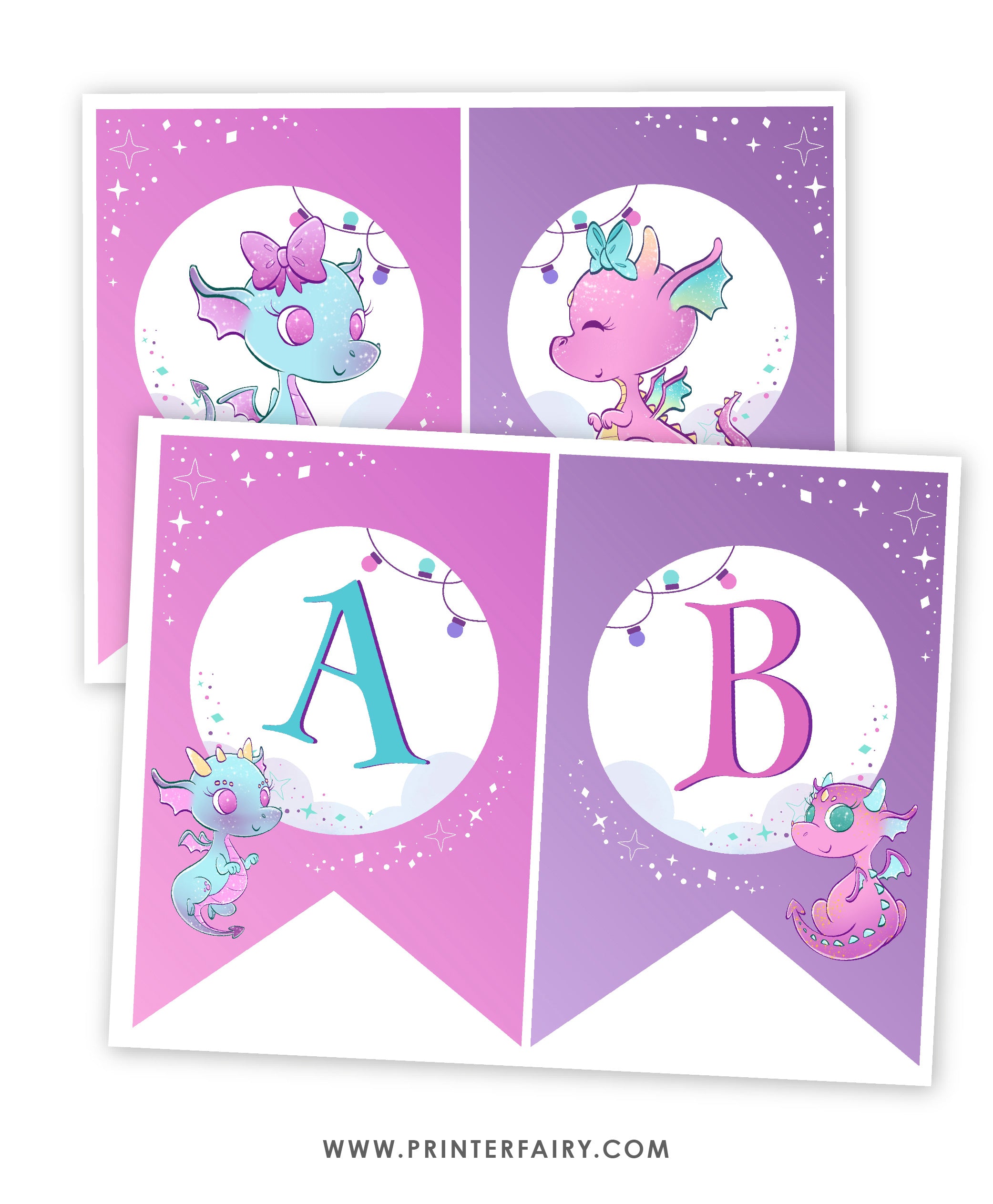 Dragon Birthday Party Banner