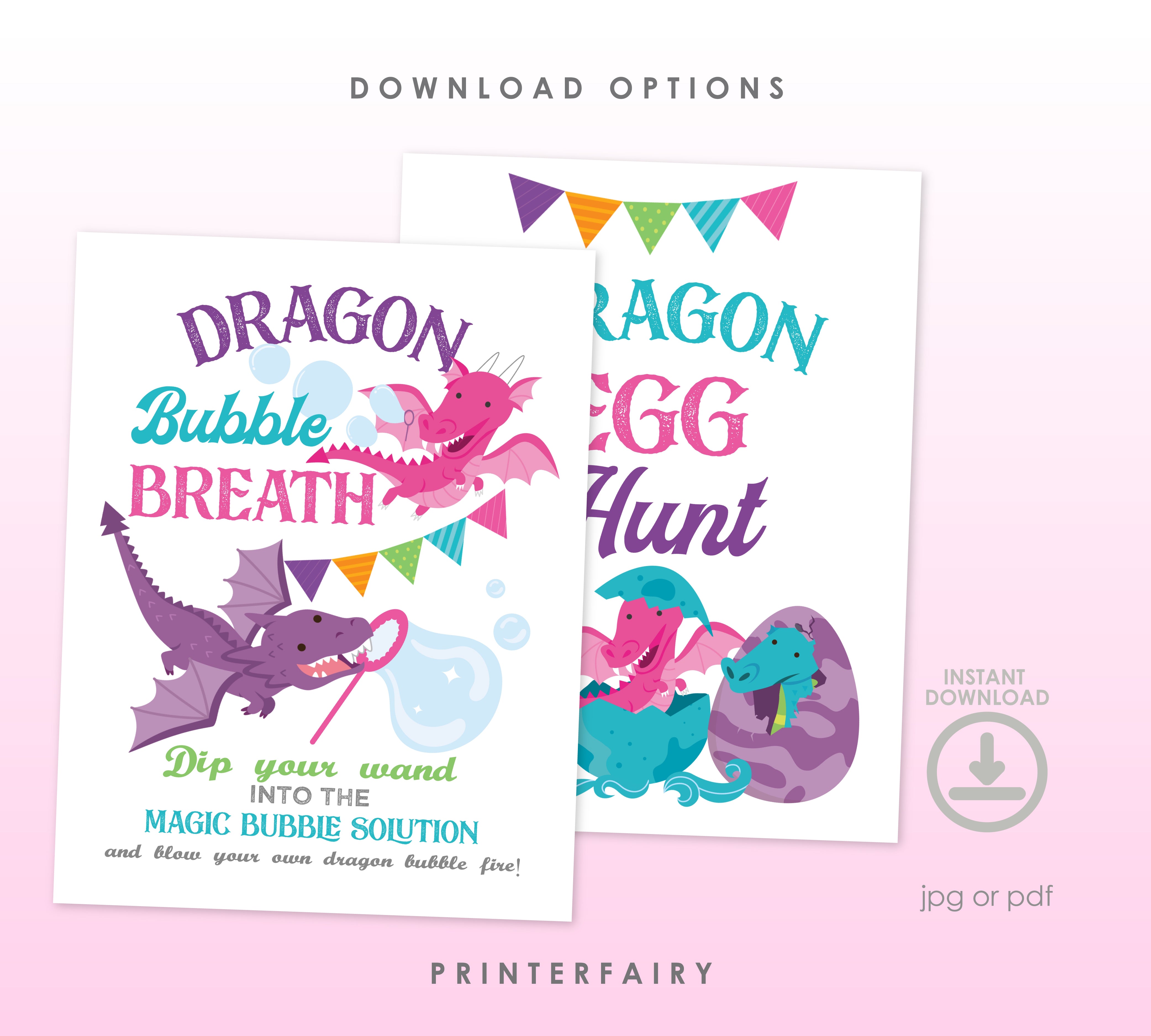 Dragon Party Activities Pack