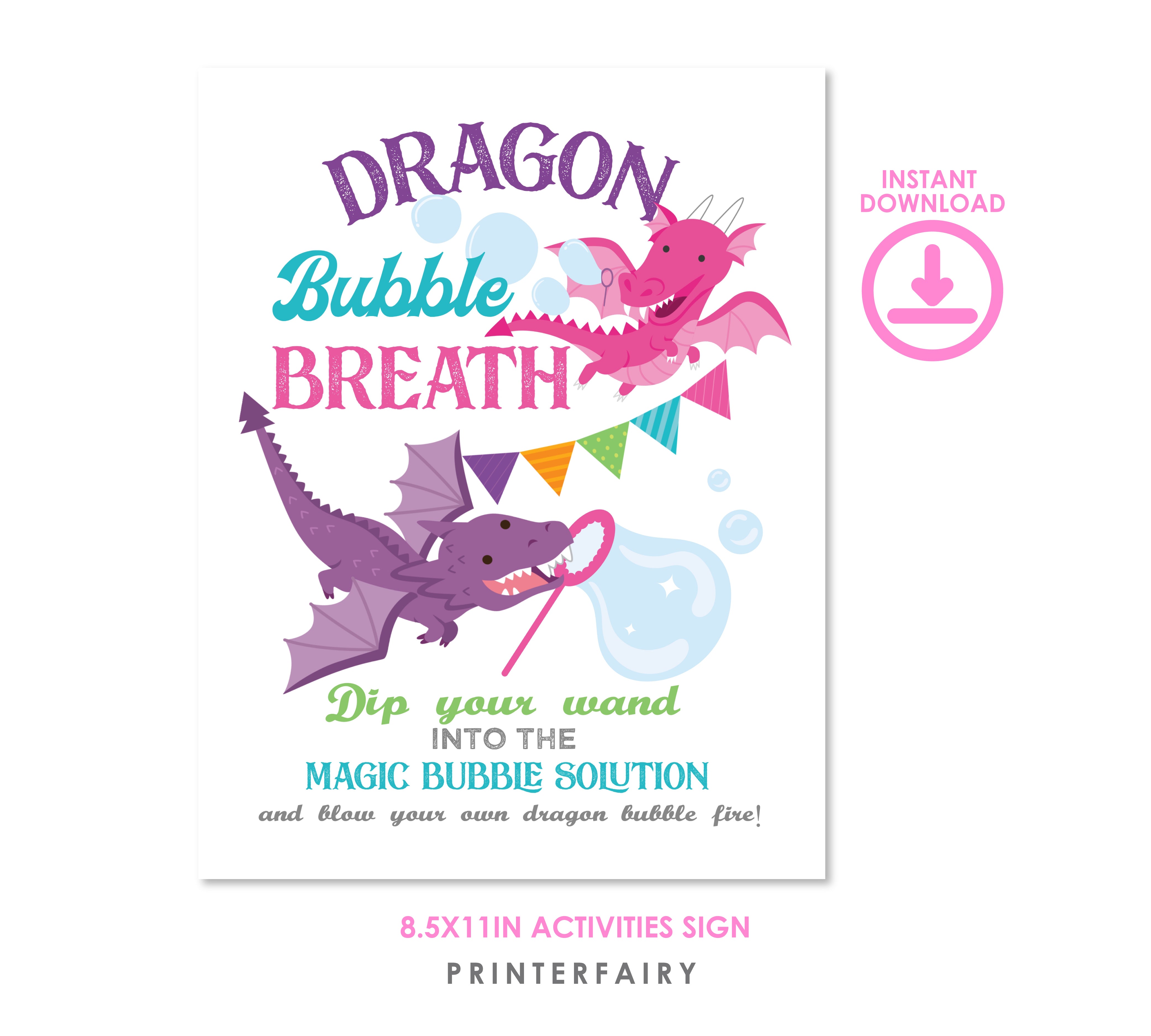 Dragon Party Activities Pack