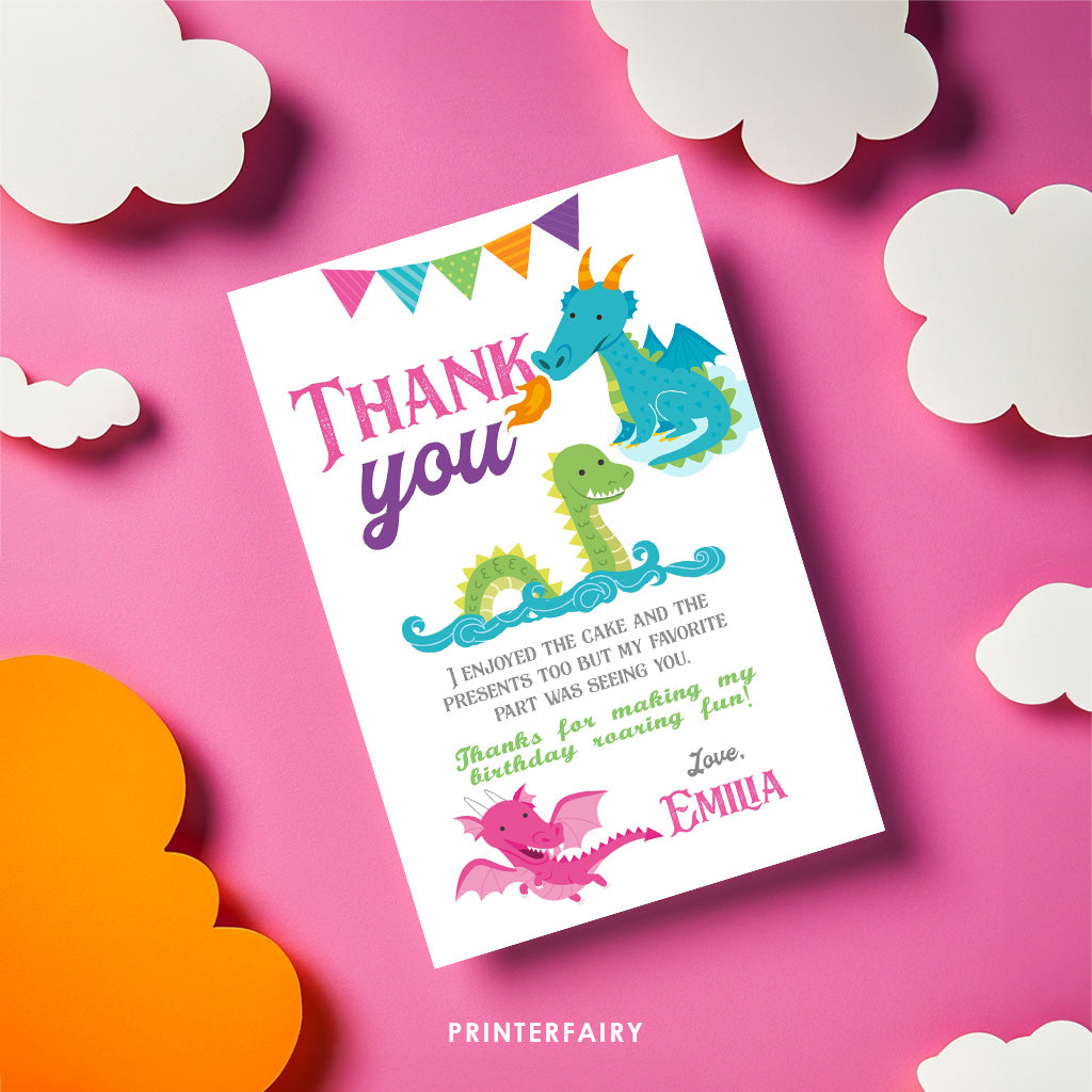 Dragon Thank You Card