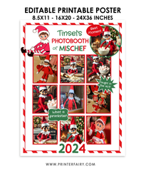 Elf Mischief Photobooth Poster