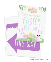 Easter Party Welcome Sign