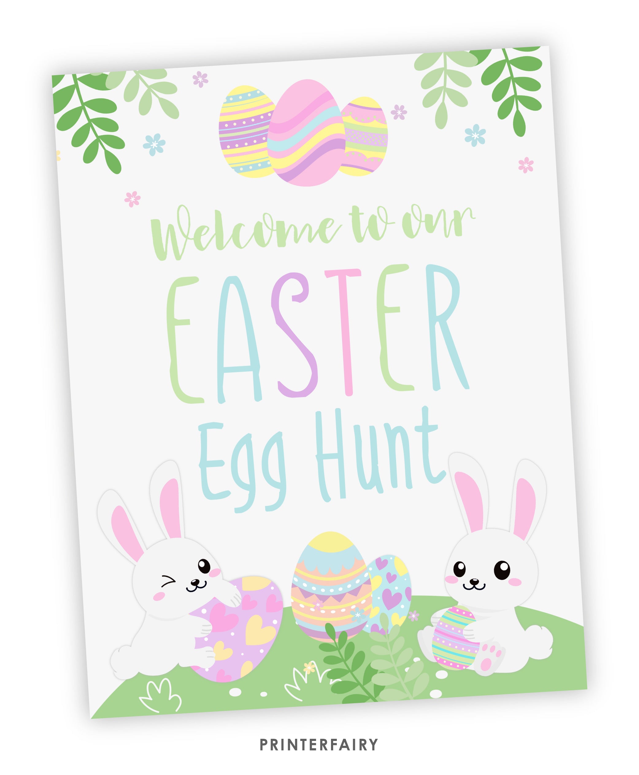 Easter Party Welcome Sign