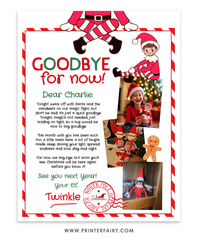 Elf shelf goodbye letter