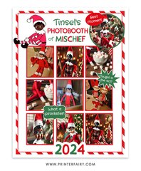 Elf Mischief Printable Photobooth Poster