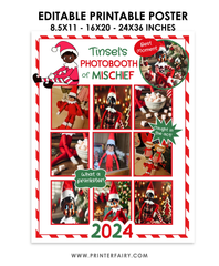 Elf Mischief Printable Photobooth Poster