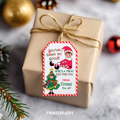 Christmas Elf Printable Gift Tags Template