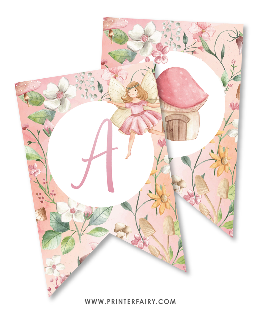 Fancy Fairy Happy Birthday Ribbon Banner - Decorative Party Decor - View #7