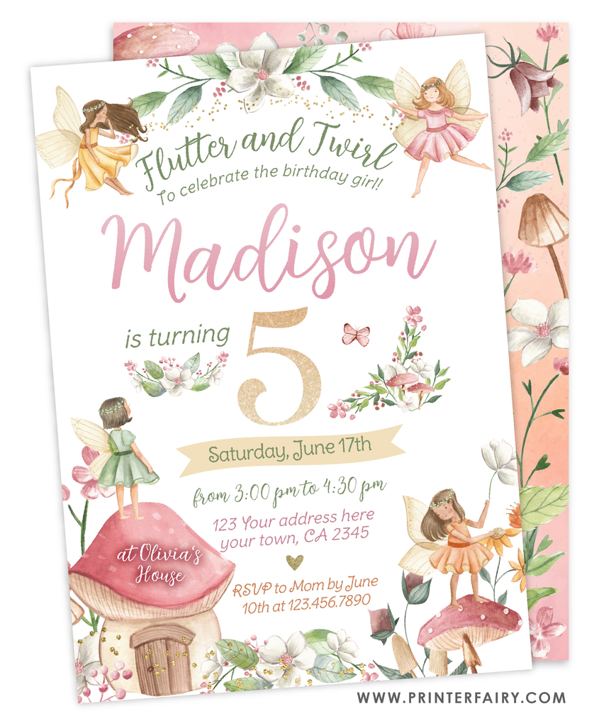 Fairytale Birthday Invitation | PrinterFairy