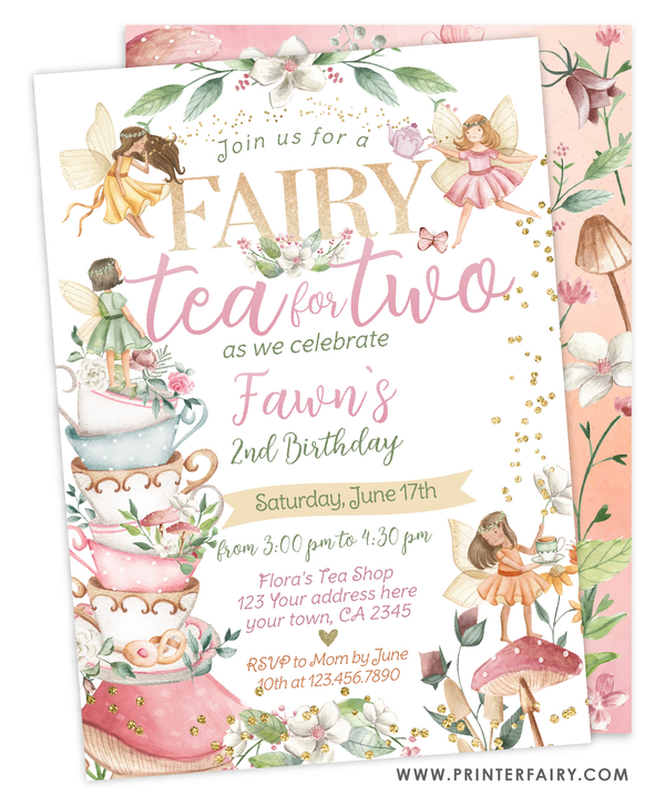 Fairytale Tea For Two Invitation