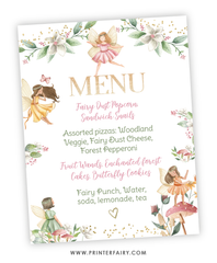 Fairytale Menu