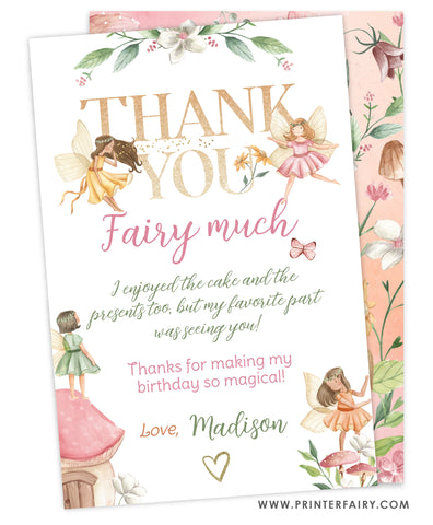 Fairytale Party Thank You Card