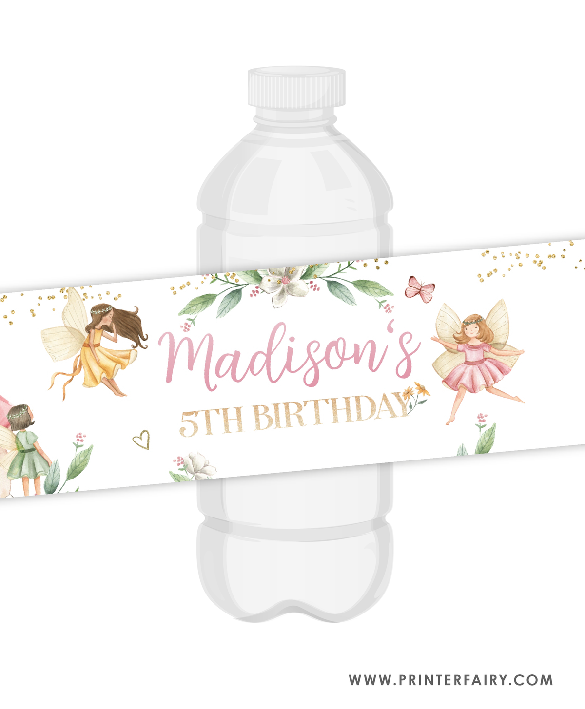 Fairytale Water Bottle Label