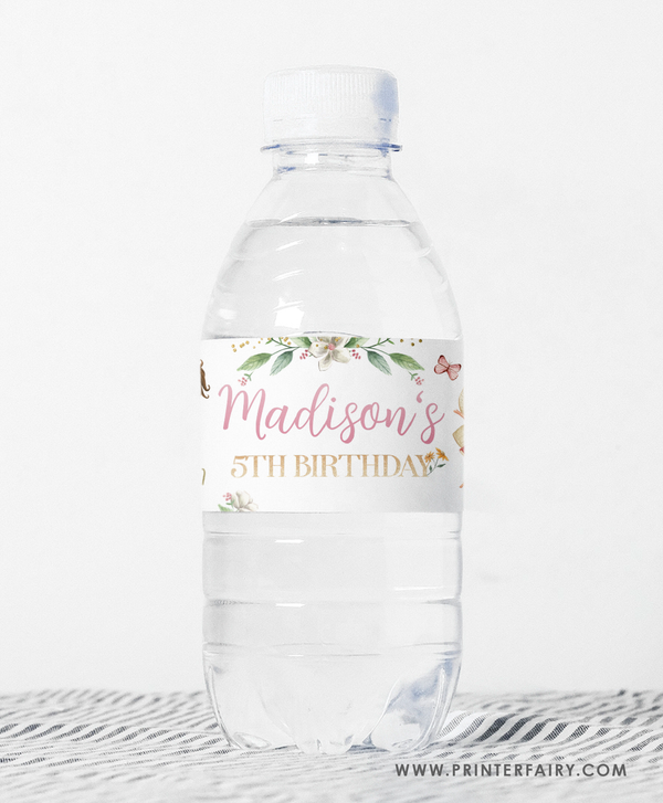 Fairytale Water Bottle Label