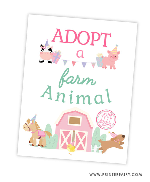 Farm Animals Adoption Pack