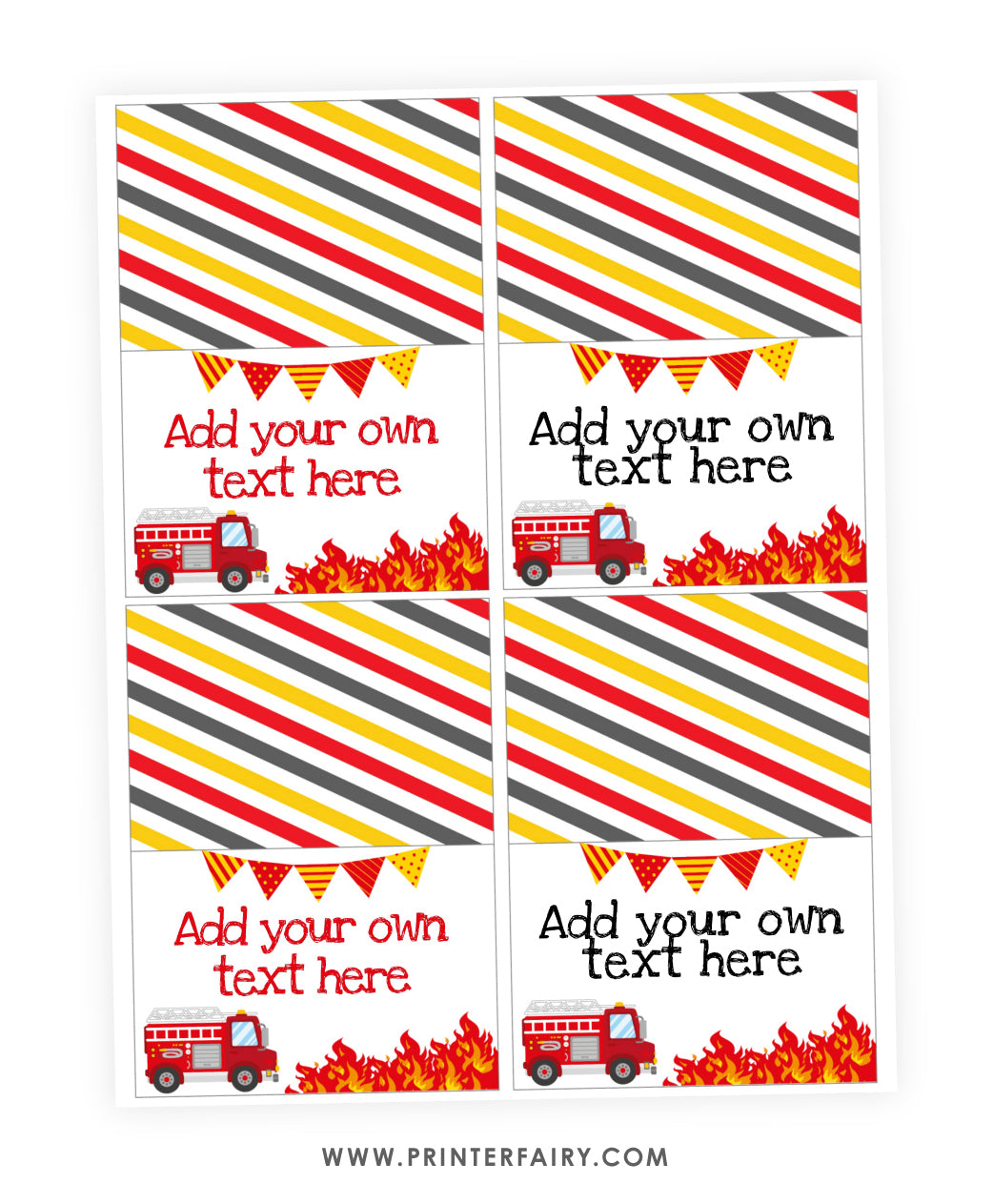 Firefighter Party Food Tents