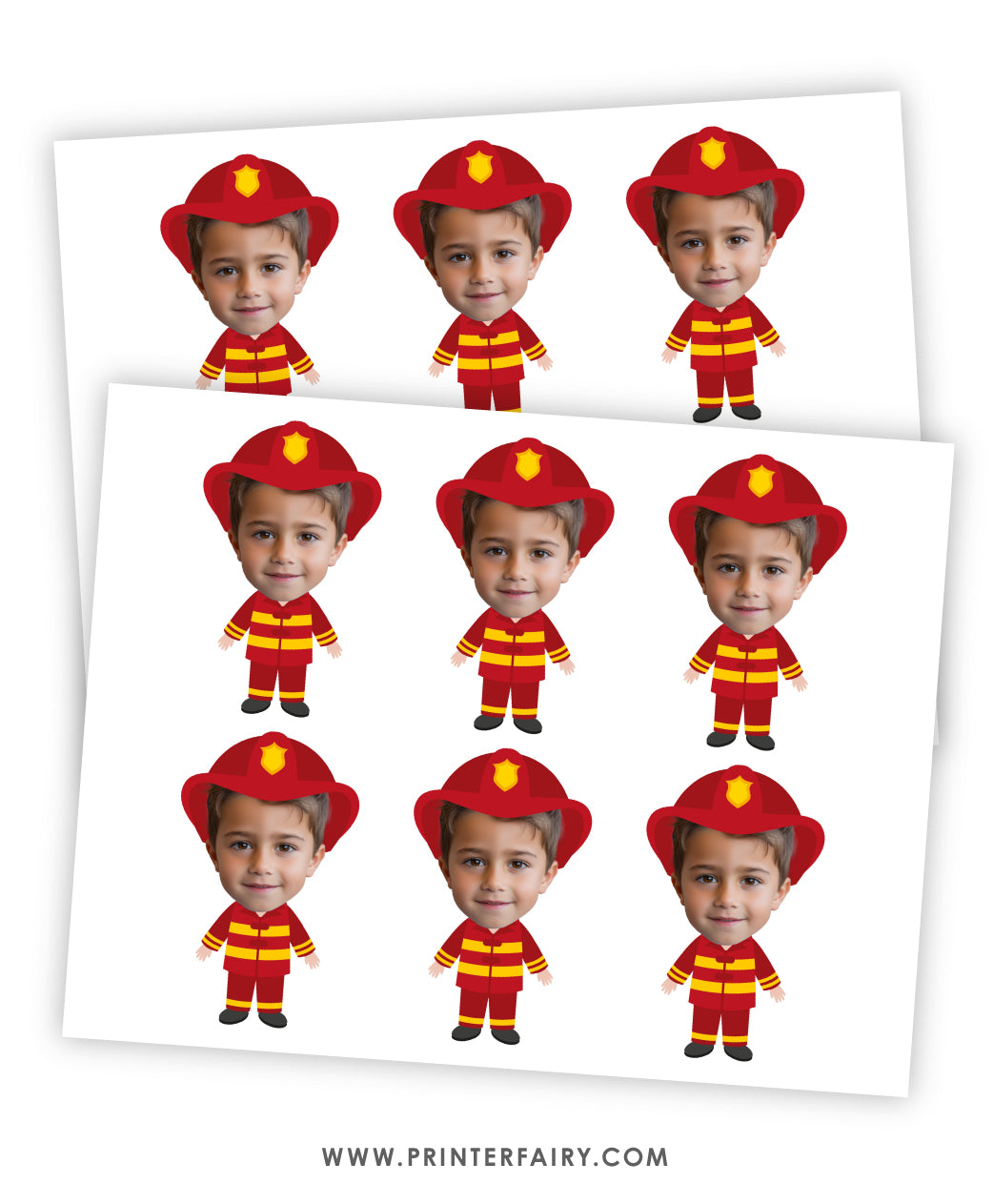 Firefighter Photo Toppers