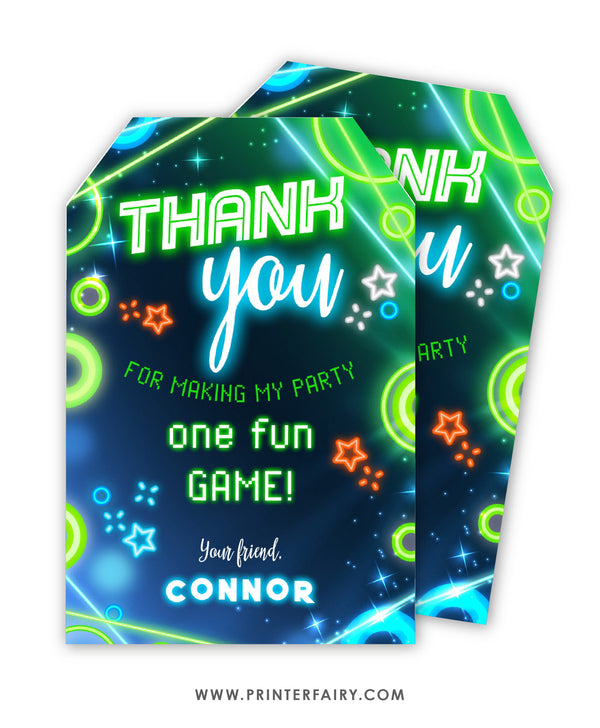 Party Glow Favor Tags
